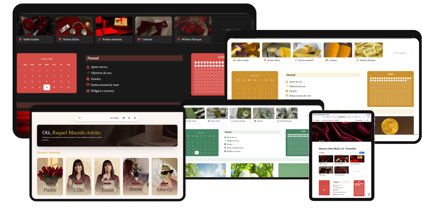 Planner Glow Mode - Acesso Completo