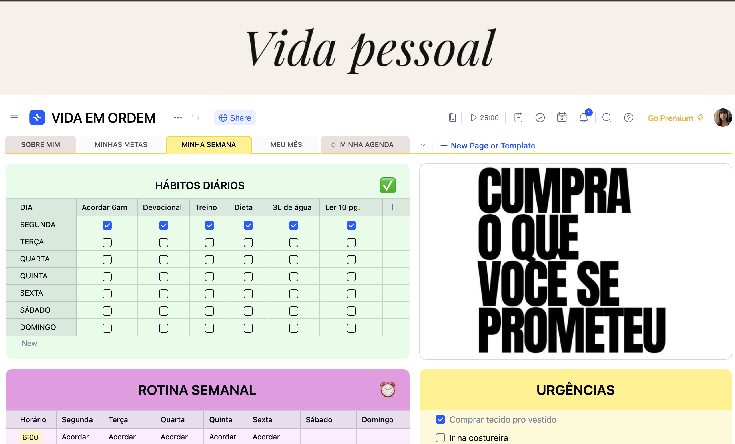 Planner Vida Pessoal